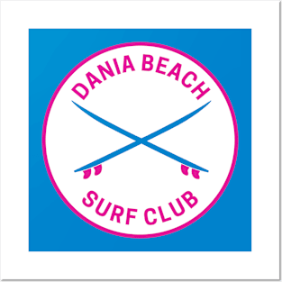 Vintage Dania Beach Florida Surf Club Posters and Art